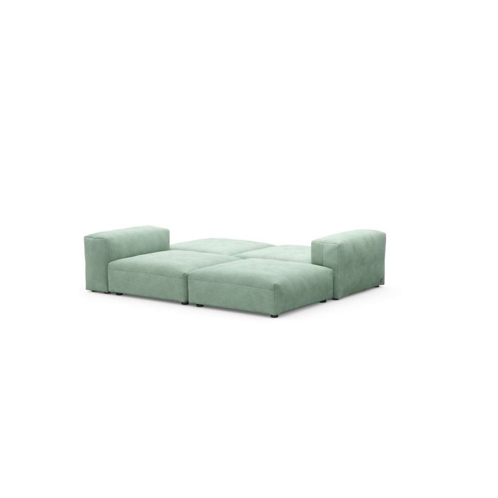 Canapé Loveseat large Cord Velours 'duck egg' VETSAK