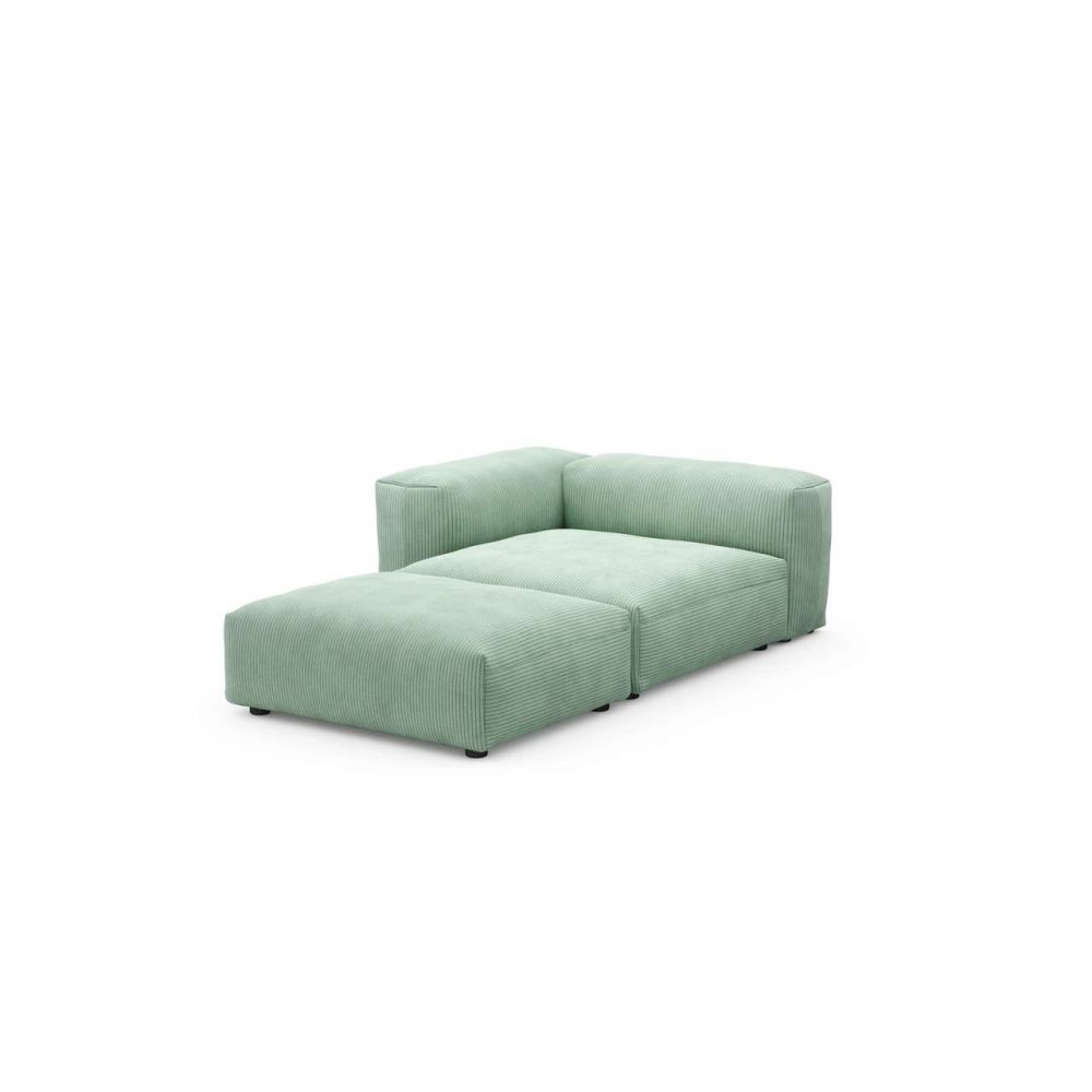 Canapé Daybed Large Cord Velours 'duck egg' VETSAK